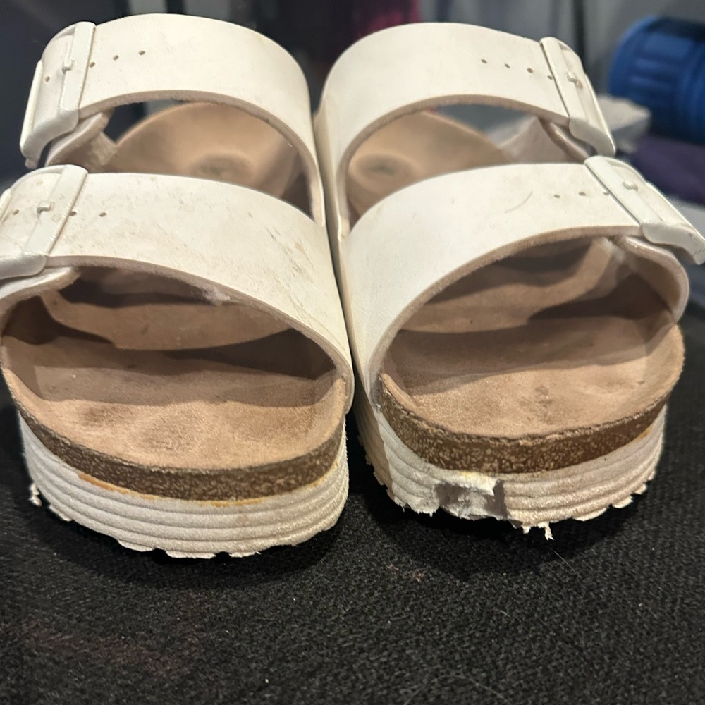 Birkenstock White Platform